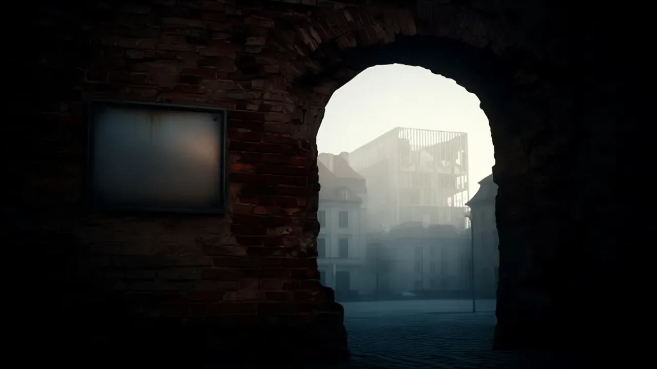 Barrio judío Varsovia: historia de la varsovia judía por el barrio Fragment ocalałego muru getta na ulicy w dzielnicy Muranów, upamiętniający historyczne barrio judio Varsovia.
