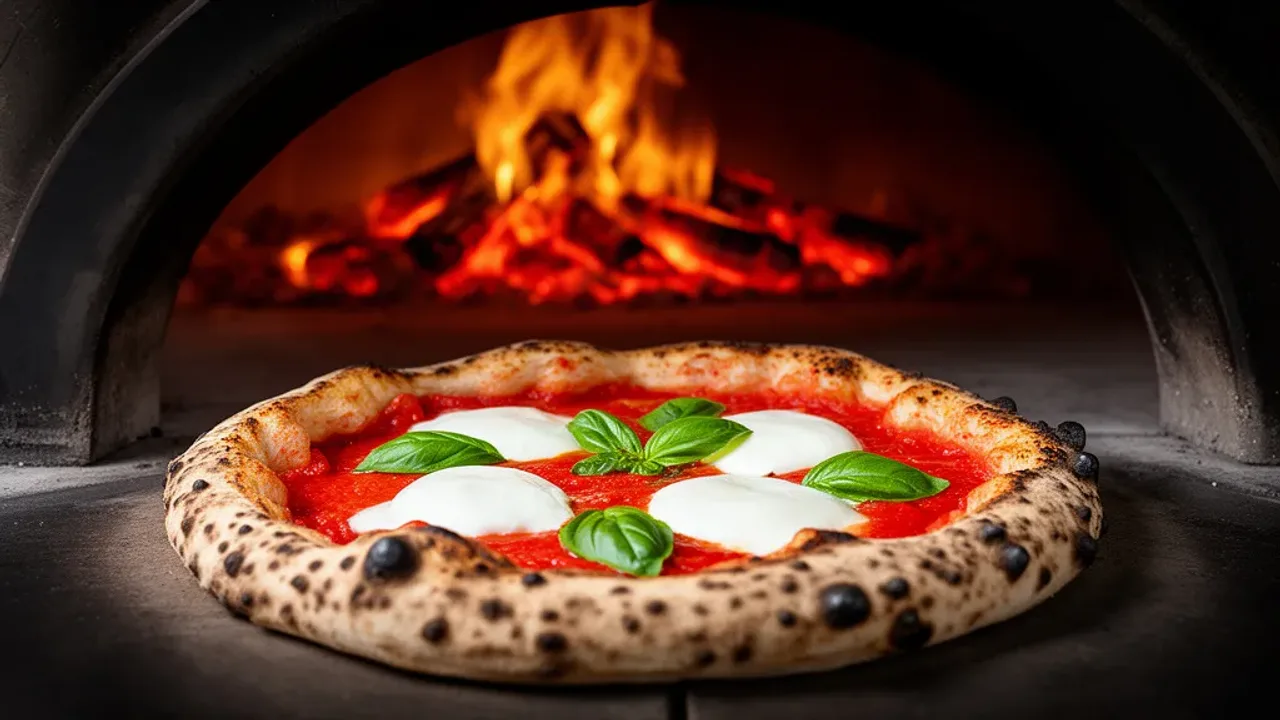 Pizzaiolo w Warszawie: autentyczny włoski restaurant i pizza neapolitańska Pizzaiolo przygotowuje tradycyjną pizzę neapolitańską w piecu opalanym drewnem w autentycznej włoskiej pizzerii.